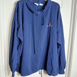 Sgt. Leisure Hawaii Blue Pull Over Shirt Shacket Long Slv Men's Top Size XL
